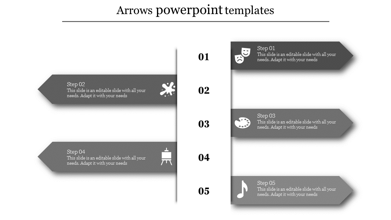 Excellent Arrows PowerPoint templates and Google Slides